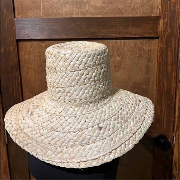 Cult Gaia Natural Straw Wide-Brim Hat - Picture 3 of 4